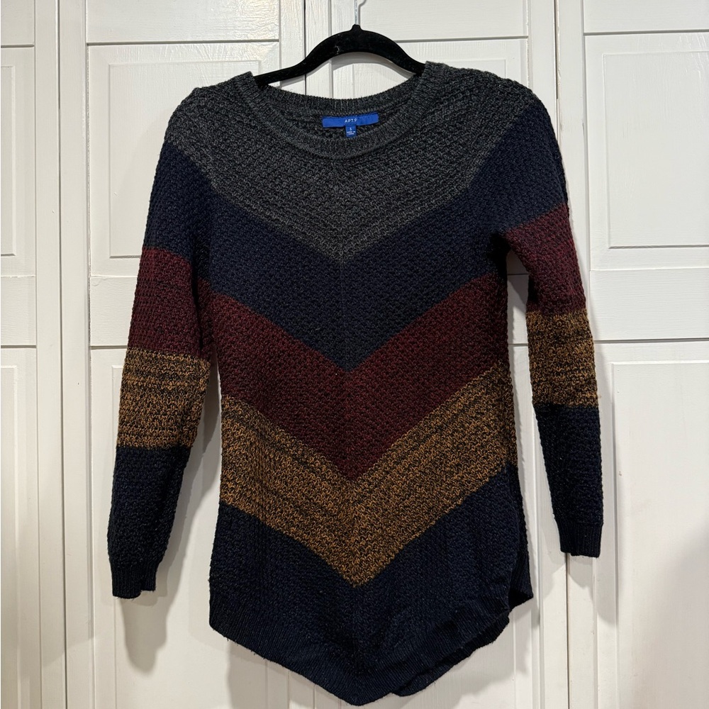 APT 9 color block sweater size small
